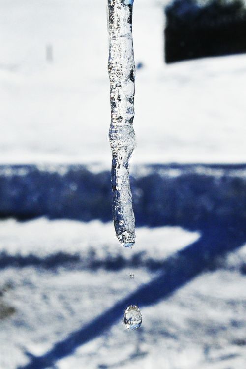 winter icicle drop