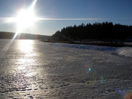 winter sun ice