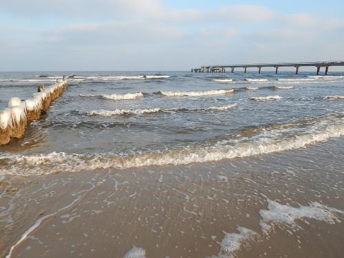 winter beach baltic sea