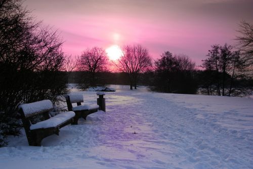 winter sunrise sunset