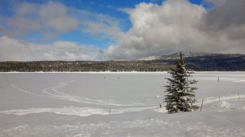 winter frozen lake