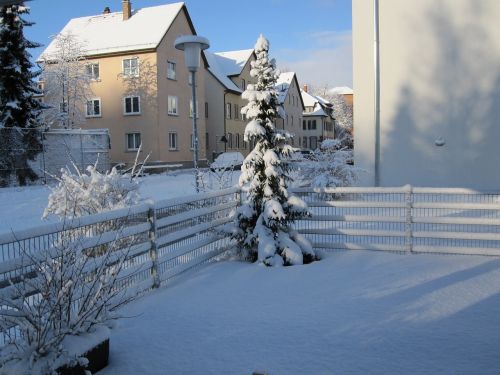 winter snow home