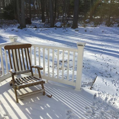 winter chair snow