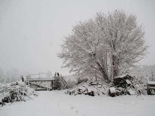 winter snow village