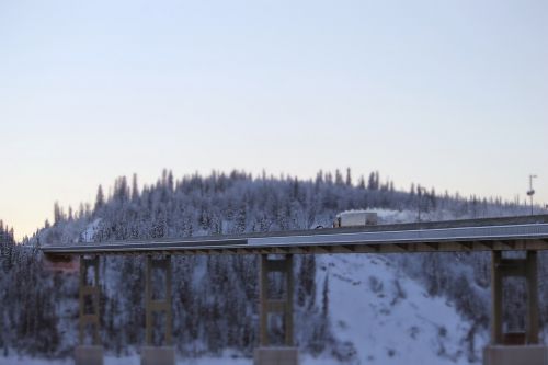 winter mountain truck