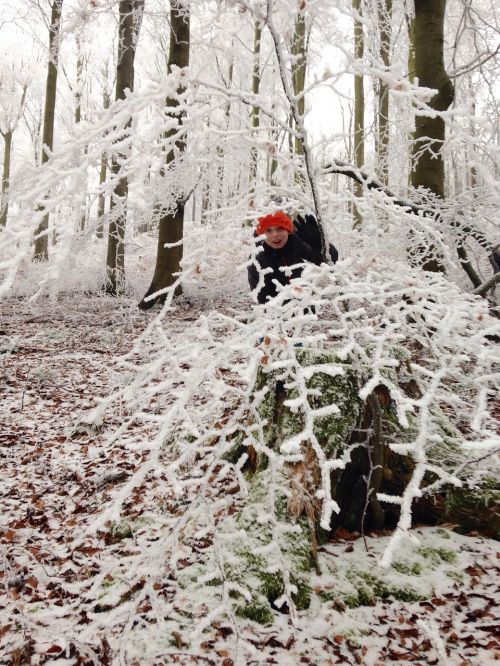 winter child forest