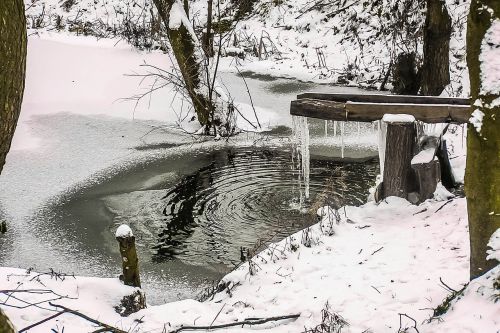 winter water snow