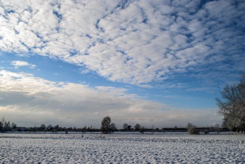 winter snow sky