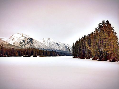 winter landscape mountain snow