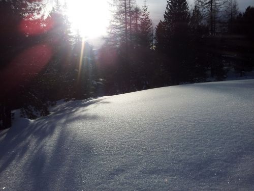 winter sun snow wintry