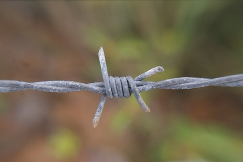 wire  barbed  metal
