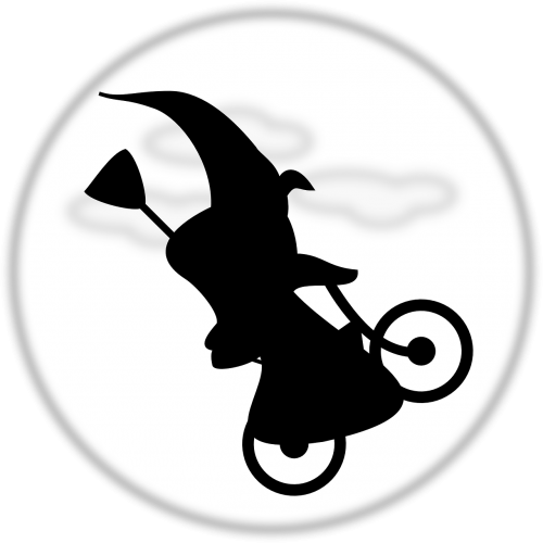 witch et bicycle