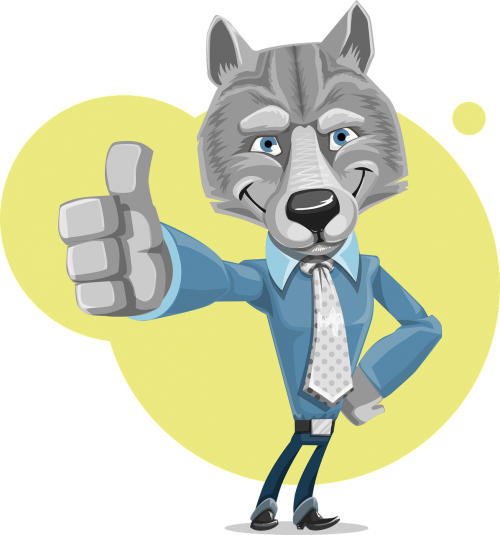wolf corporate cute