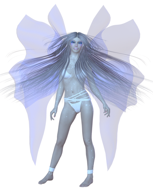 woman ice angel tube