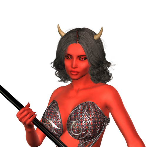 woman red devil
