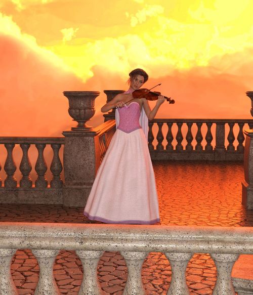 woman violin play