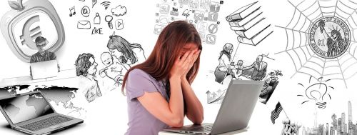 woman burnout multitasking