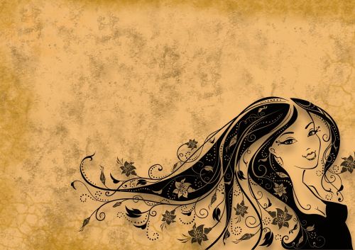 woman hair background
