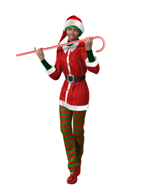 woman christmas christmas elf