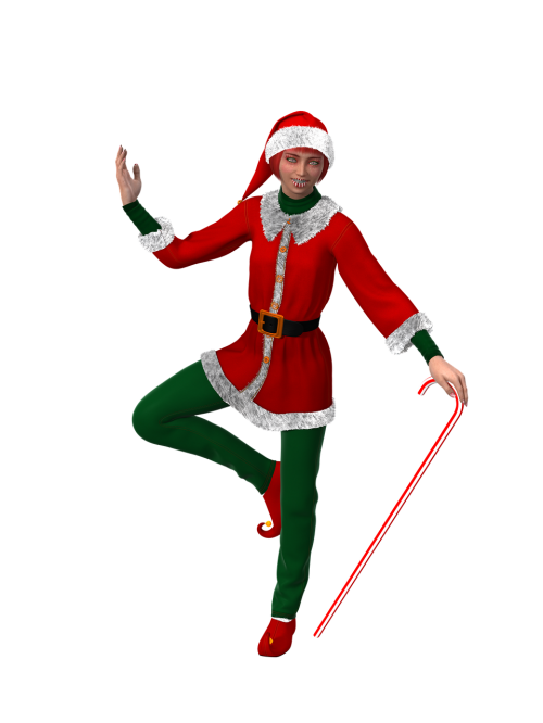 woman christmas christmas elf