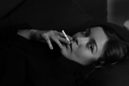 woman cigarette smoking