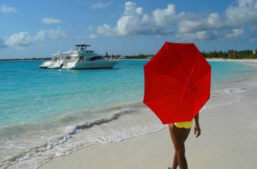 woman girl beach