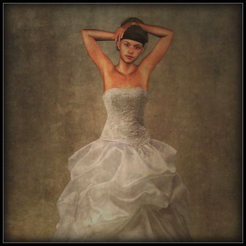 woman bride dress