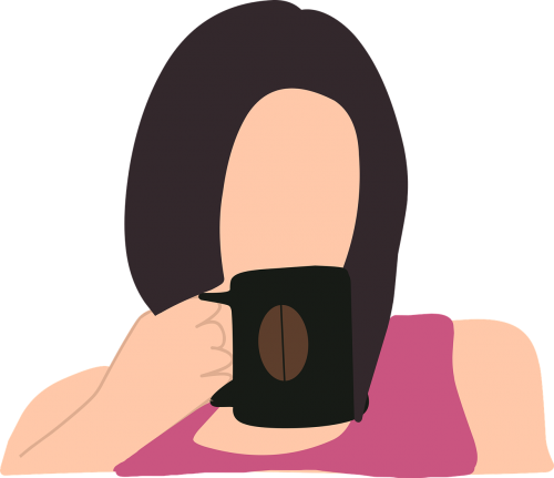 woman coffee drink