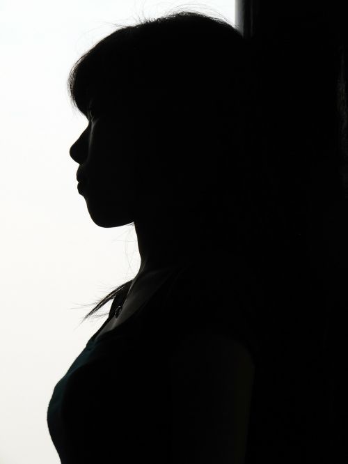 woman silhouette girl