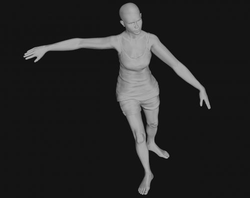 woman 3d animation