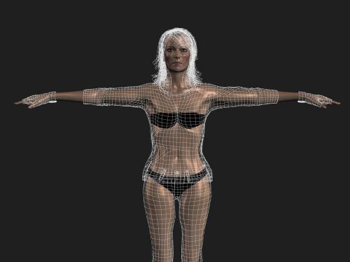 woman 3d animation
