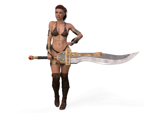 woman sword amazone