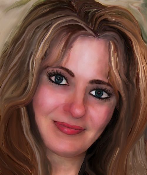 woman portrait painting