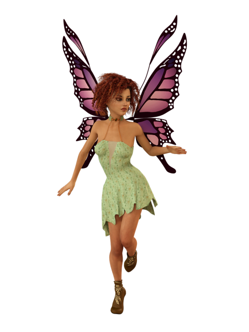 woman elf wing