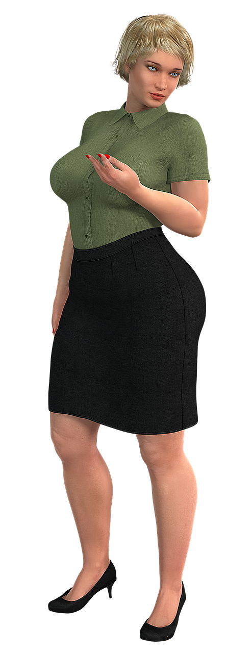 woman overweight secretary
