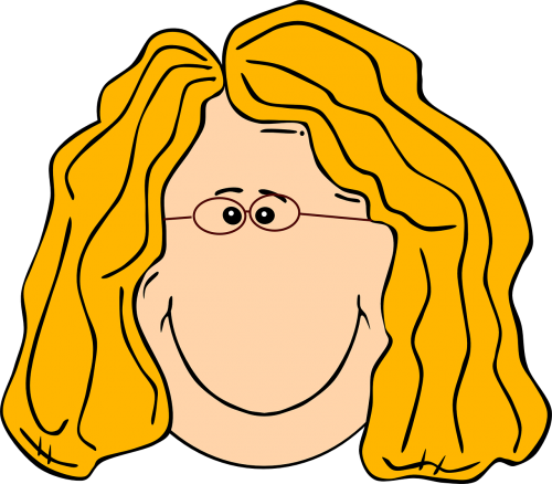 woman blond face