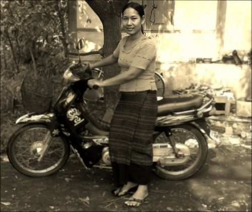 woman motorbike motorcycle