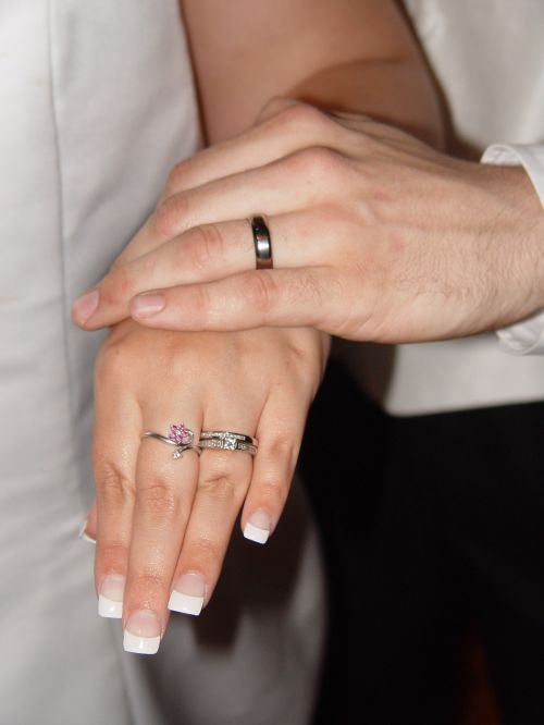 woman hand wedding