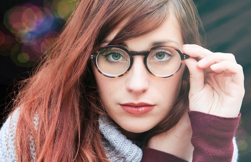 woman  glasses  girl