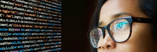 woman  programming  glasses