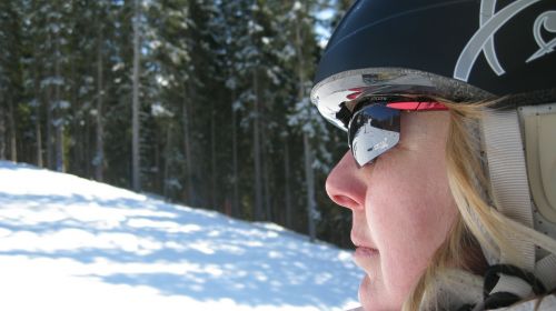 woman skier winter sports