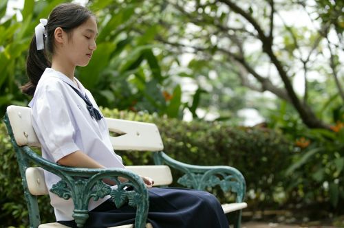 woman sitting thailand