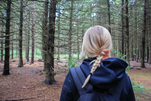 woman girl hiker