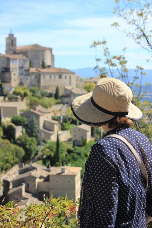 woman tourist gordes