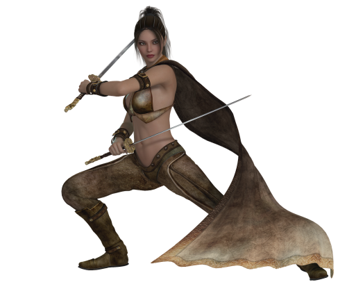 woman warrior elegant