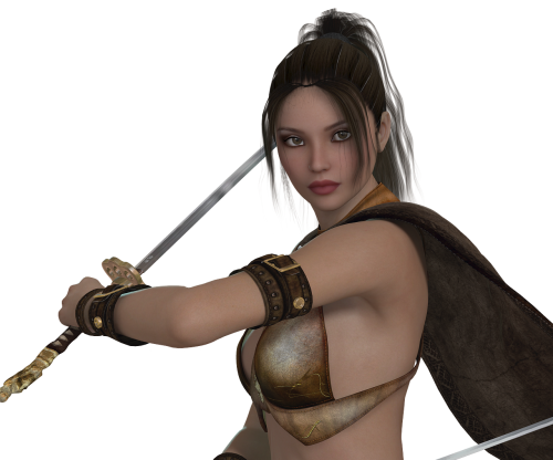 woman warrior elegant