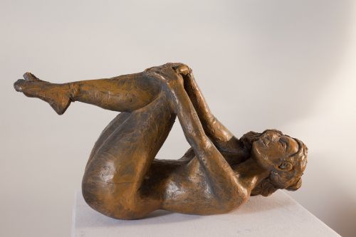 woman folded sculpture