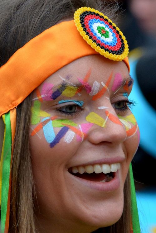 woman carnival decoration