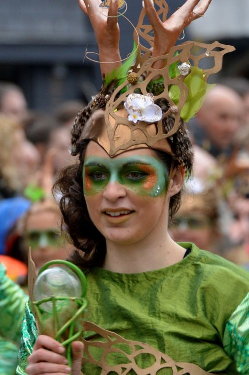 woman dress up carnival