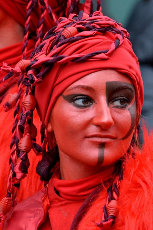 woman carnival decoration